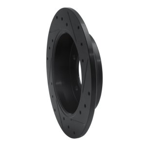 Hyundai Kona Brake Rotor (1) - Rear Left - R1 Concepts - Drilled & Slotted - Black - `11-`25